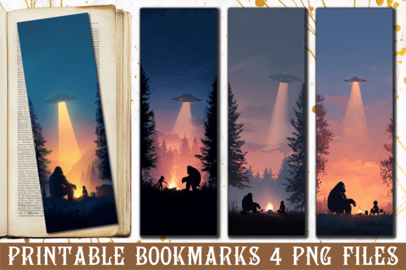 Bigfoot Campfire UFO Bookmark: A Designer's Review