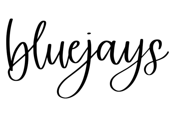 Bluejays: A Modern Athletic Embroidery Design