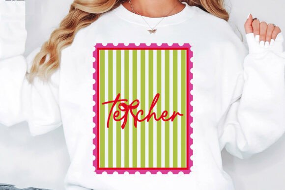 Charming Bow Teacher SVG for Embroidery Projects