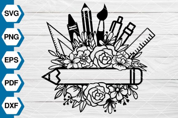 Flower Teacher SVG: A Charming Embroidery Design