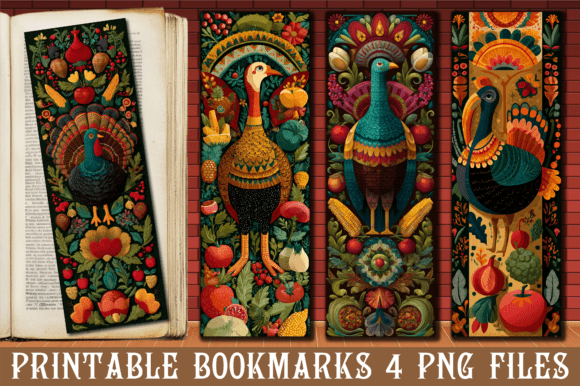 Folk Art Thanksgiving Turkey Bookmark Review