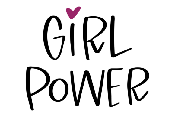 Girl Power Heart: A Sweet and Empowering Design