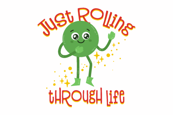 Just Rolling Through Life: A Cheerful Embroidery Design