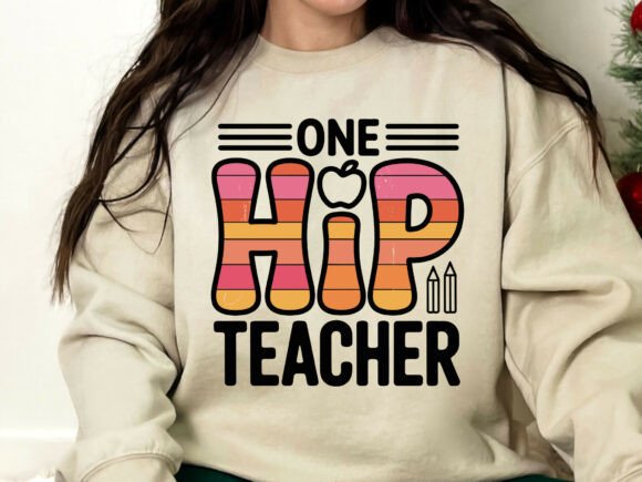One Hip Teacher SVG PNG, Teacher Bunny