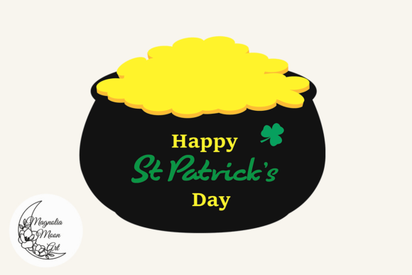 St Patrick's Day Pot: A Charming Embroidery Design