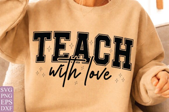 Teach with Love: A Heartfelt Embroidery Design