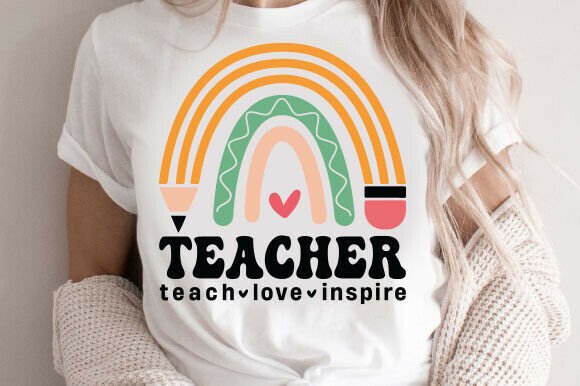 Teacher SVG, Teach Love Inspire: A Designer's Review
