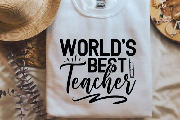 World’s Best Teacher SVG PNG for Embroidery